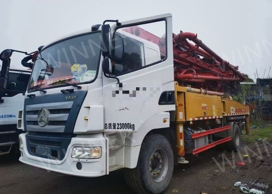2 車軸の中古ポンプ トラック 2019 は SANY シャーシが付いているコンクリート トラック 37m を使用しました